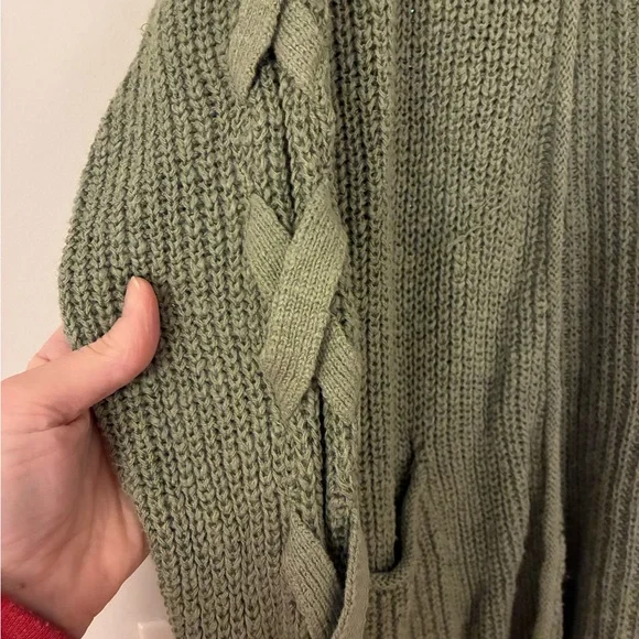 Mossimo Supply Co. Olive Cardigan Sweater - Picture 3 of 3